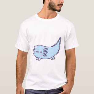 Camiseta Porta Axolotl azul-curva