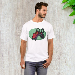 Camiseta Porta copos do cilindro colorido vermelho