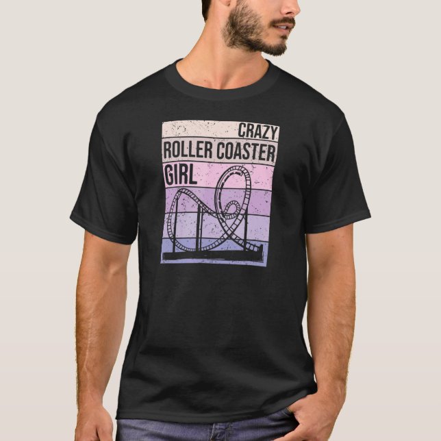 Camiseta Porta copos Louca, Parque De Amusement Para Mulher (Frente)
