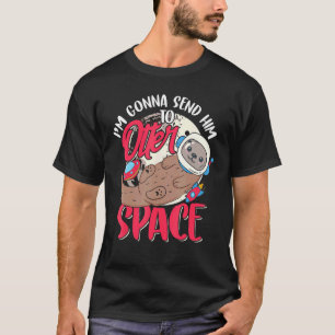 Camiseta Porta Cuja Fenda É Esposa Peixe Lontra-Mar