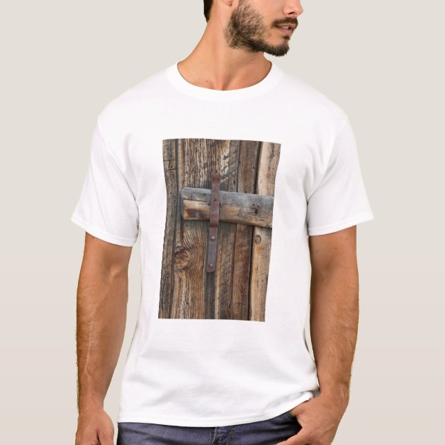 Camiseta Porta de madeira fechada, Califórnia (Frente)