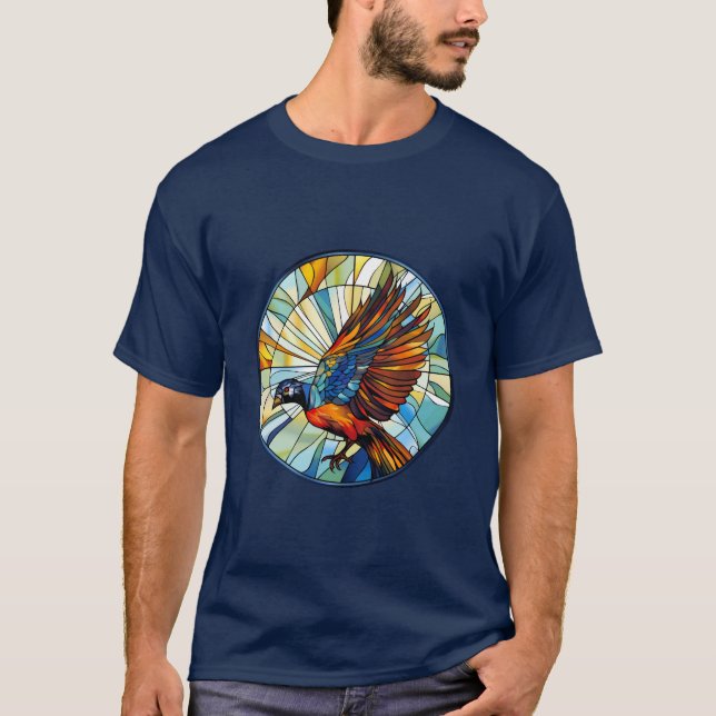 Camiseta Porta de vidro manchada doce (Frente)