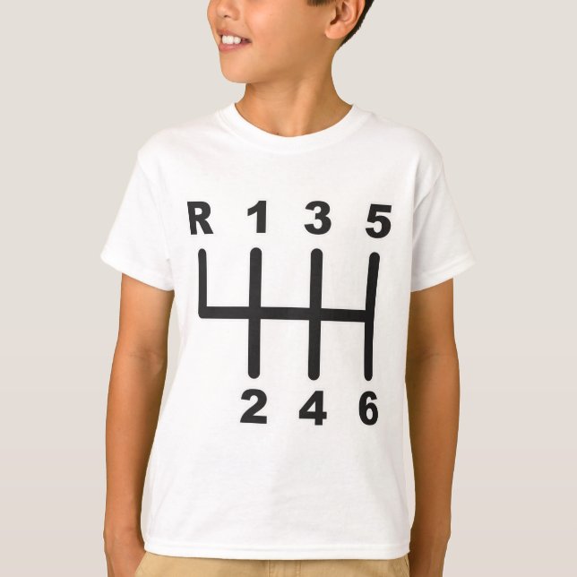 Camiseta Porta do deslocamento de 6 velocidades (Frente)