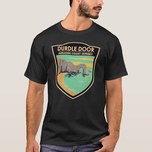 Camiseta Porta Durenta Na Costa Jurássica Em Dorset Inglate (Frente)