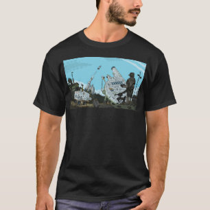 Camiseta Porta Espacial Lançada do Sci Fi Spin.