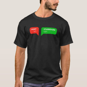 Camiseta Porta Esquerda Borda Direita Tripulação de Barcos 