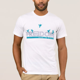 Camiseta Porta para a Abstrato Geométrica Arte de Aves