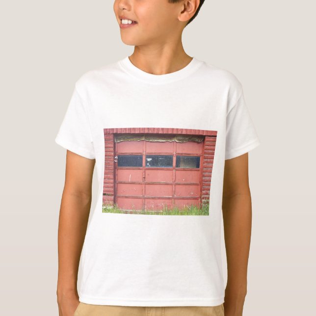 Camiseta Porta vermelha da garagem (Frente)