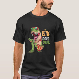 Camiseta Portador de Aliança Saurus Tux T Rex Dinossauro Pr