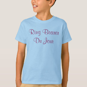 Camiseta Portador do Anel do Dia Citação Casamento Festa