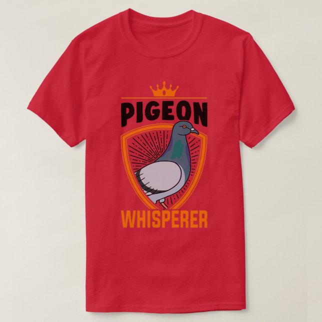 Camiseta Portadora 2 do Whisperer Fancier do Pombo (Frente do Design)