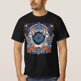 Camiseta Portal Cósmico Psicodélico Alienígena Fantasyland