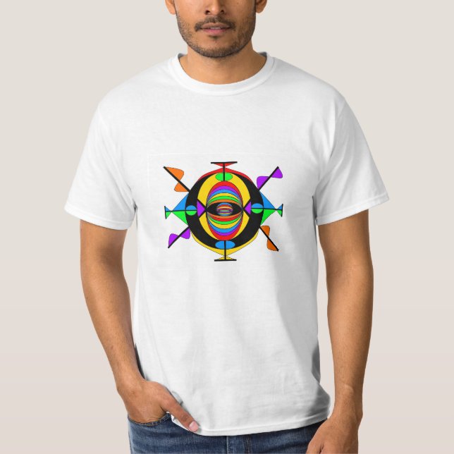Camiseta Portal energético = colorido (Frente)