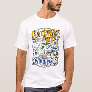 Camiseta Portal para o Oeste Winnipeg Manitoba Canadá