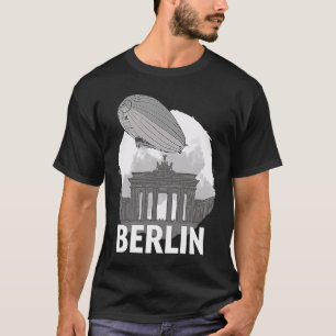 Camiseta Portão de Brandemburgo Berlim Alemanha Silhueta Co
