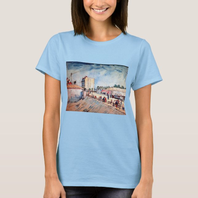Camiseta Portão nas Muralhas de Paris por Vincent van Gogh (Frente)