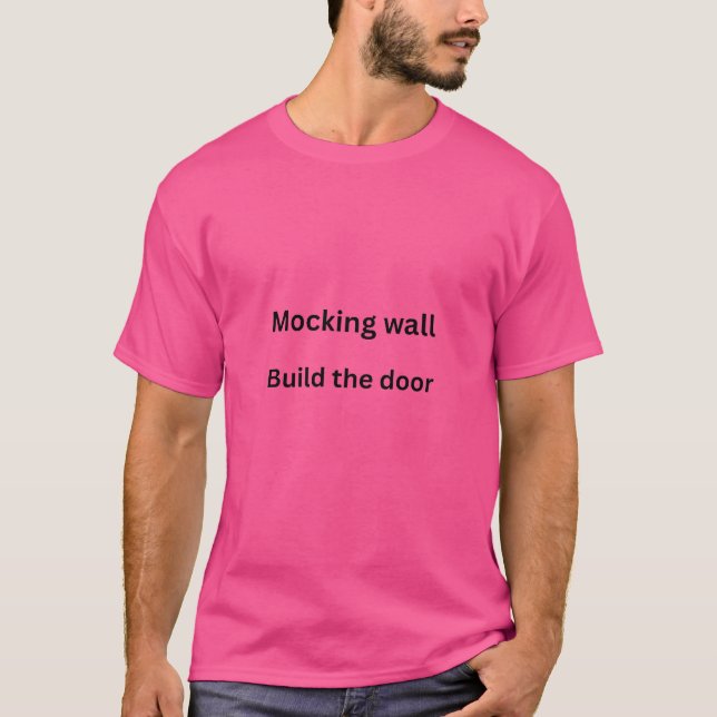 Camiseta Portas Não Existem — Até Você Criar Uma (Frente)