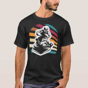 Camiseta Porte de Água de Esqui Jet de Jet de Retro Vintag