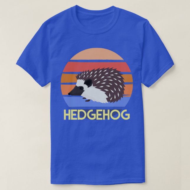 Camiseta Porte Retro Forest Gift Hedgehog (Frente do Design)