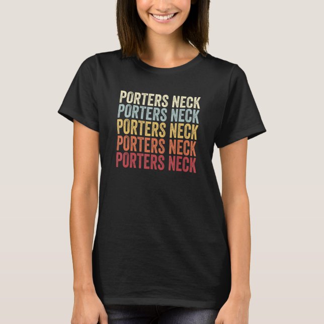 Camiseta Porters Neck North Carolina Porters Neck NC Retro (Frente)