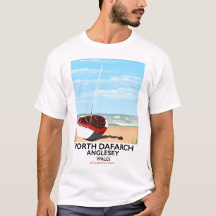Camiseta Porth Dafarch, Anglesey viagens vintage