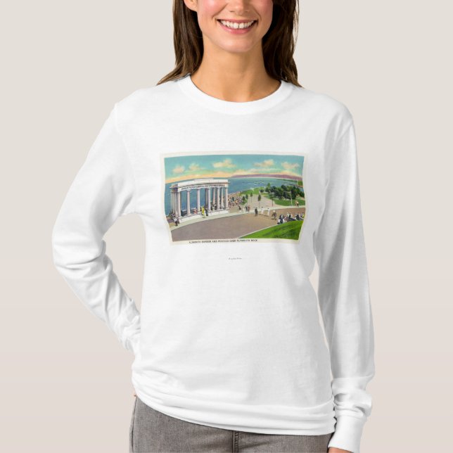 Camiseta Portico sobre a opinião de Plymouth Rock de (Frente)