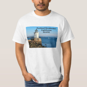 Camiseta Portland Breakwater Lighthouse, Maine T-Shirt