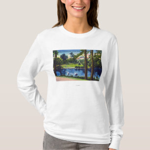 Camiseta Portland, cena do parque de OregonLaurelhurst