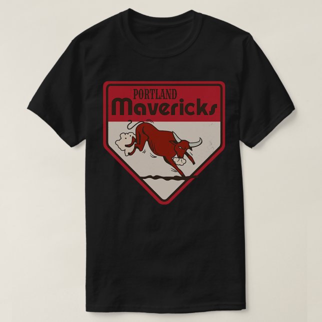 Camiseta Portland com defeito Mavericks de baseball TSirt (Frente do Design)