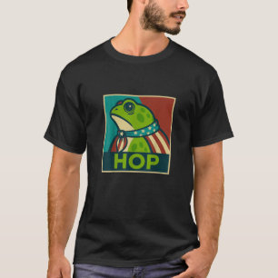 Camiseta Portland Frog Hop Anfíbio Retro Engraça