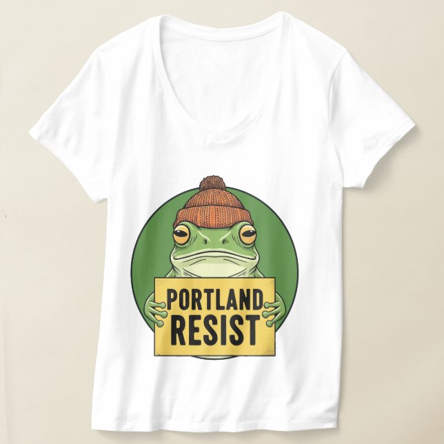 Camiseta Portland Frog Resist Activist (Postura )