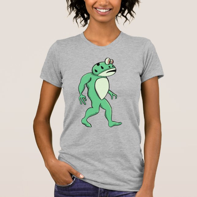Camiseta Portland frog sasquatch (Frente)