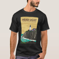 Portland Head Light Maine Vintage Art