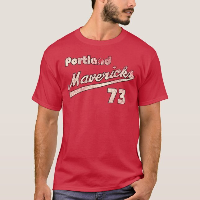 Camiseta Portland Mavericks Retro Defunct Baseball Jersey (Frente)