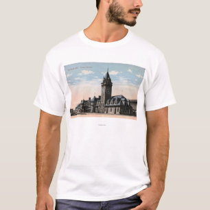 Camiseta Portland, opinião da estrada de ferro da estaçã