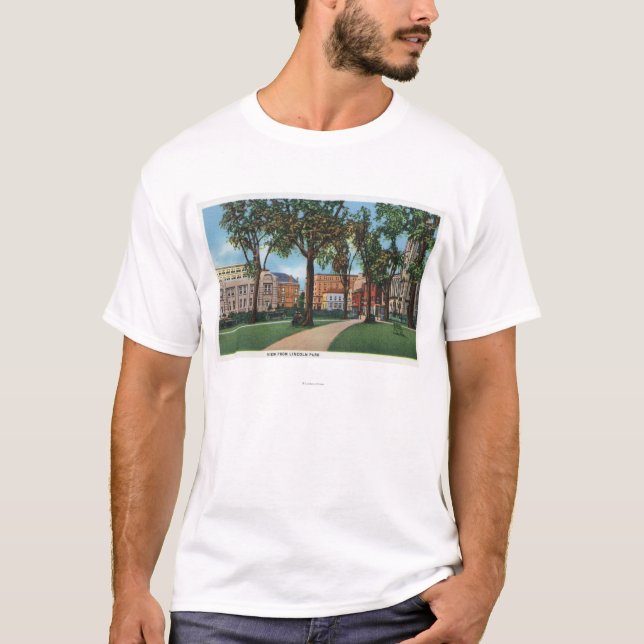 Camiseta Portland, opinião de MaineScenic de Lincoln Park (Frente)