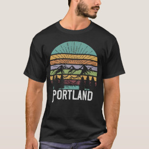 Camiseta Portland Oregon Antigo Retro Montanha 70S 80S S g