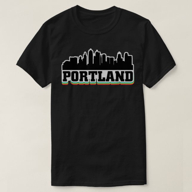 Camiseta Portland Oregon OR City Souvenir Mens Graph (Frente do Design)