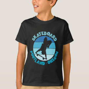 Camiseta Portland Oregon Skatista Urna Skateboarding 3