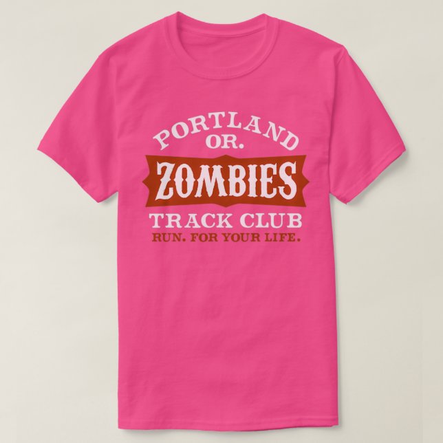 Camiseta Portland Zombies Track Club (Frente do Design)