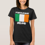 Camiseta Portlaoise, Irlanda com bandeira irlandesa<br><div class="desc">Portlaoise,  Irlanda com bandeira irlandesa</div>