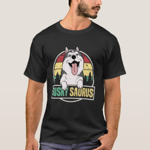 Camiseta Portmanteau Engraçado Cachorro Husky Siberiano Din