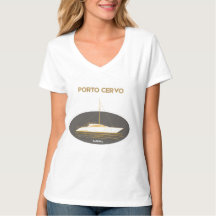 Camiseta Porto Cervo Sardenha Iate - Verão Dourado