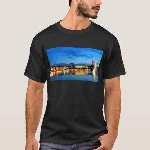 Camiseta Porto de Hamburgo Hafen Deutschland Alster Noite