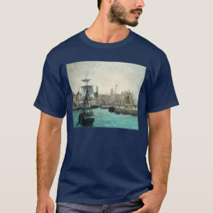Camiseta Porto em Calais por Manet, Arte Impressionista Ant