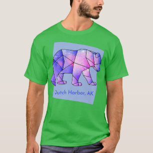 Camiseta Porto Neerlandês AK Galaxy Bear Abstrato Geométric