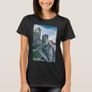 Camiseta Porto, Portugal Catedral e Câmara Municipal Antiga