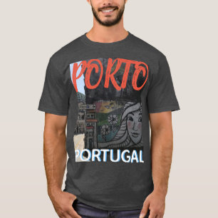 Camiseta Porto Portugal Street Art, T-Shirt masculino