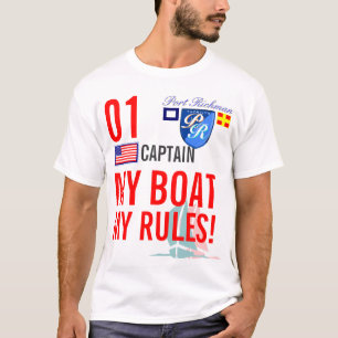 Camiseta Porto Richman meu barco minhas regras EUA náutico