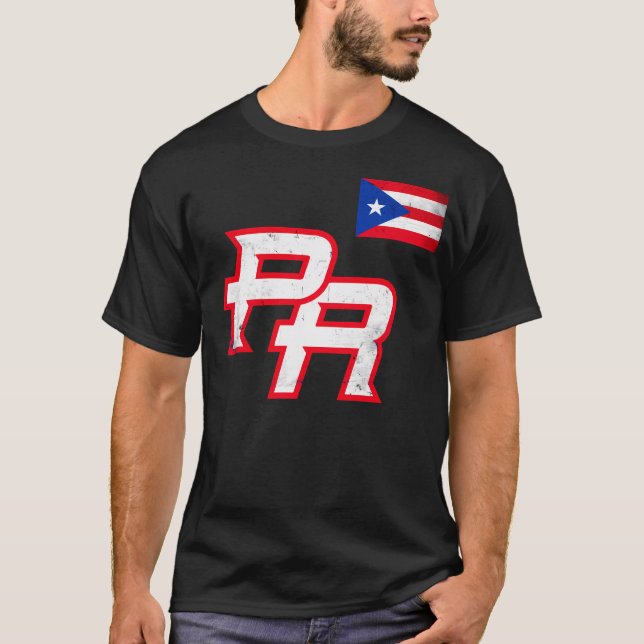 Camiseta Porto Rico 2023 Orgulho de Bandeira Red Boricua P (Frente)